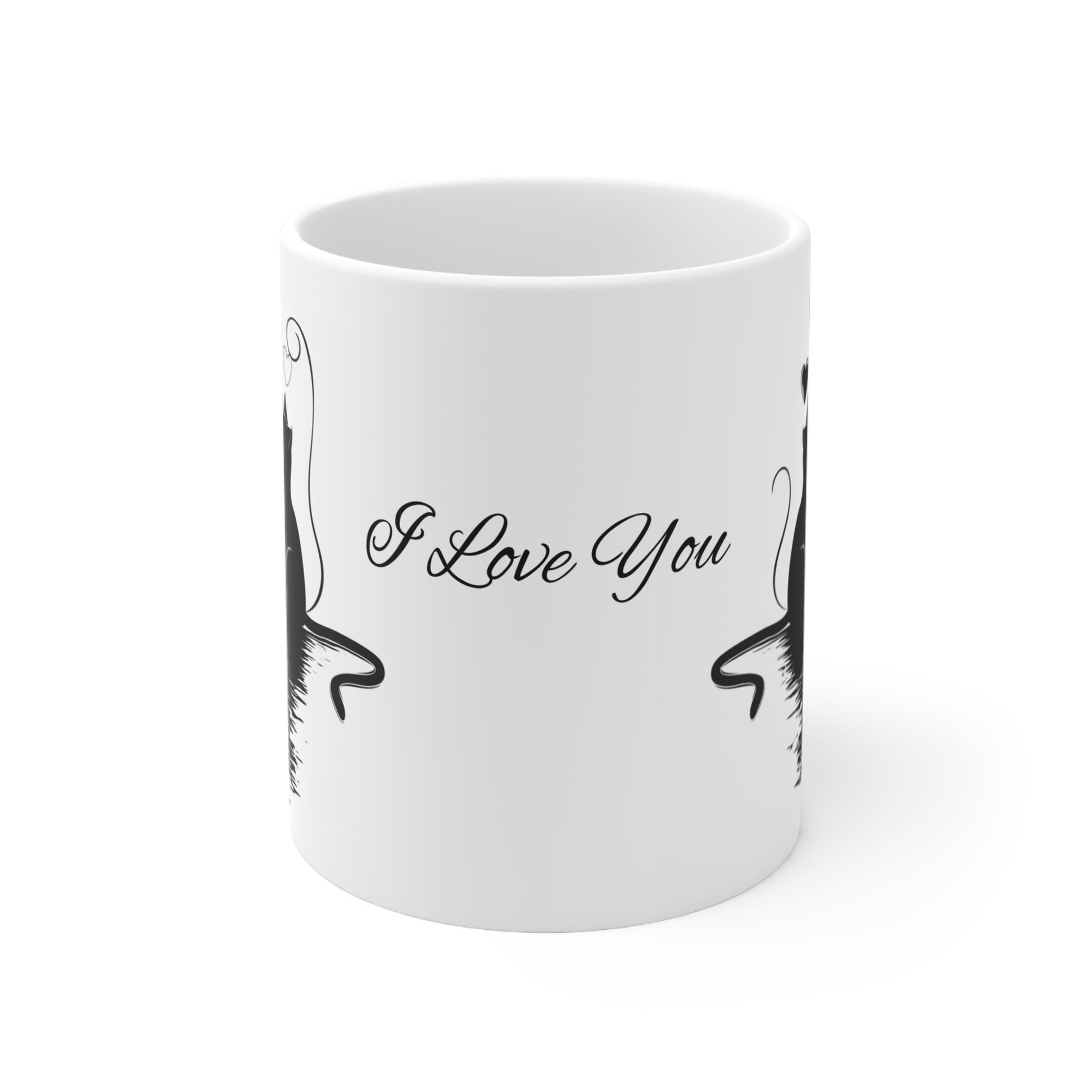 I LOVE YOU Cats White Ceramic Coffee Mug, Gift For Her, Gift for Him, Valentine's day, Mother's Day, Gift Idea,11oz - Homevalley.co.uk