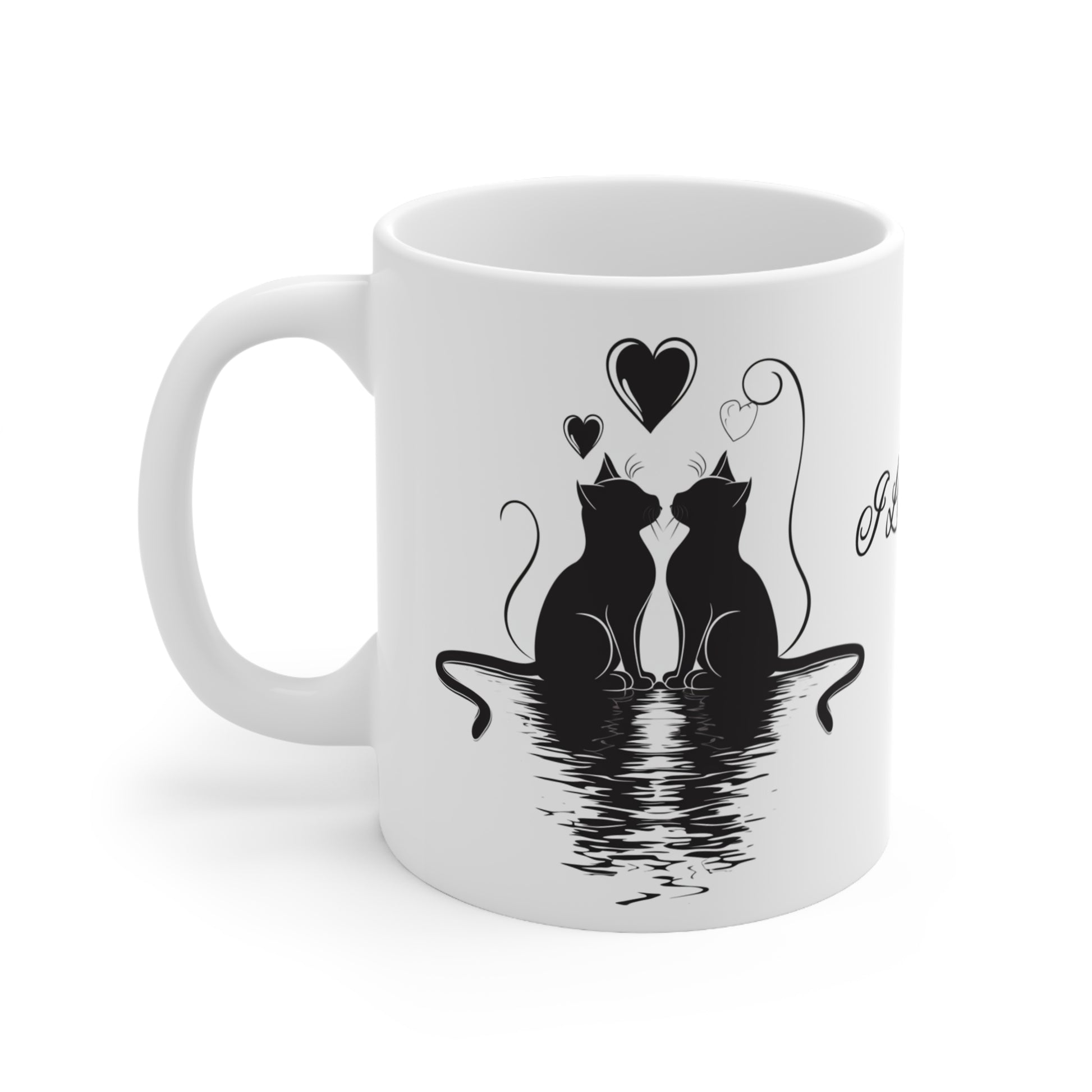 I LOVE YOU Cats White Ceramic Coffee Mug, Gift For Her, Gift for Him, Valentine's day, Mother's Day, Gift Idea,11oz - Homevalley.co.uk