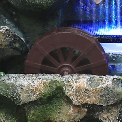 Illuminated Waterfall Fountain with Rockery and Tree Ornament - Homevalley.co.uk