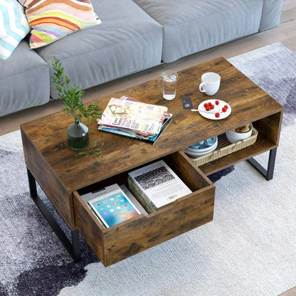 Industrial Rustic Coffee Table - Homevalley.co.uk