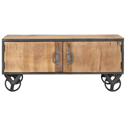 Industrial style Solid Recycled Wood Coffee Table 90x50x39 cm - Homevalley.co.uk