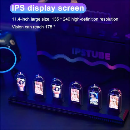 IPSTube RGB DIYGlow LED Tube Digital Watch, Nightlights And Electronic Album - Homevalley.co.uk