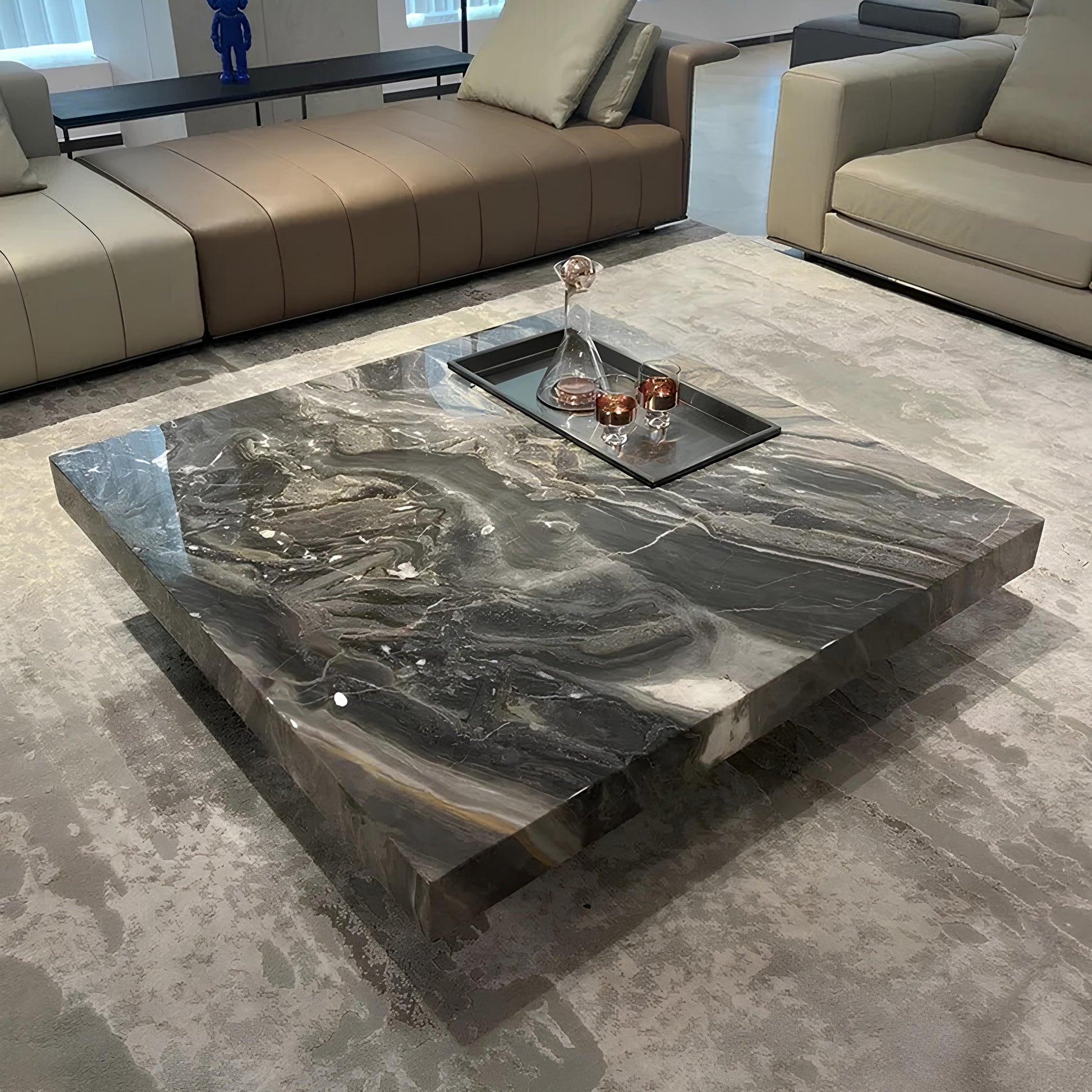 Italian Luxury Marble Top Coffee Table - Homevalley.co.uk