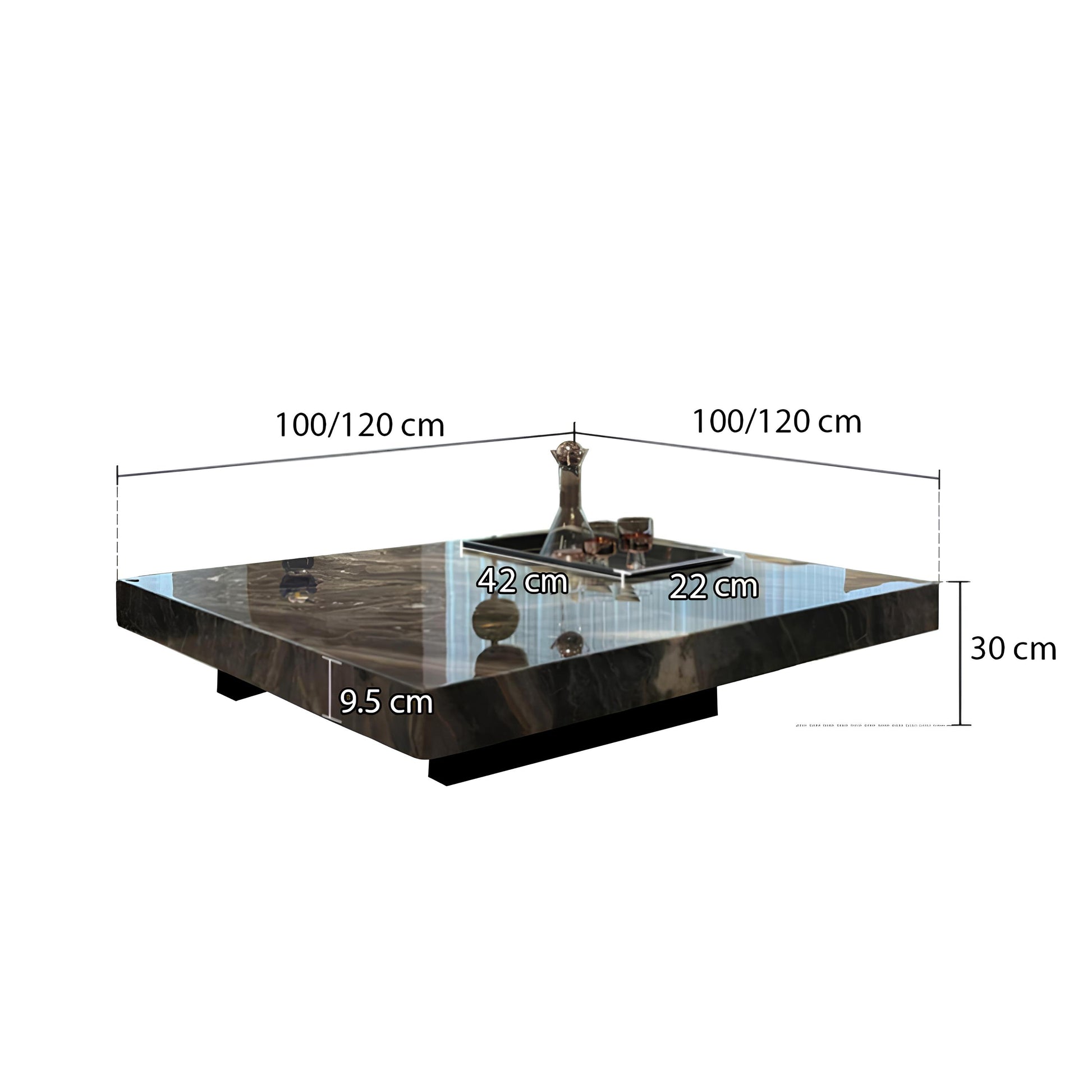 Italian Luxury Marble Top Coffee Table - Homevalley.co.uk