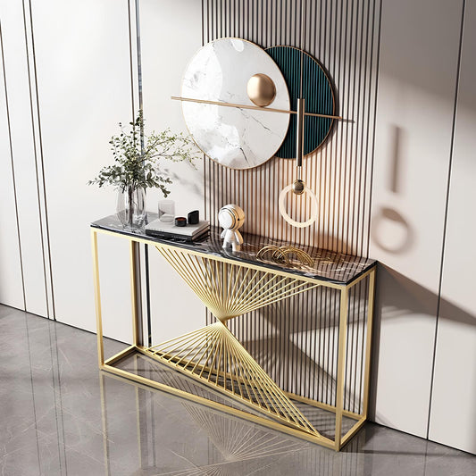 Italian Style Luxurious Rectangular Console Table - Homevalley.co.uk