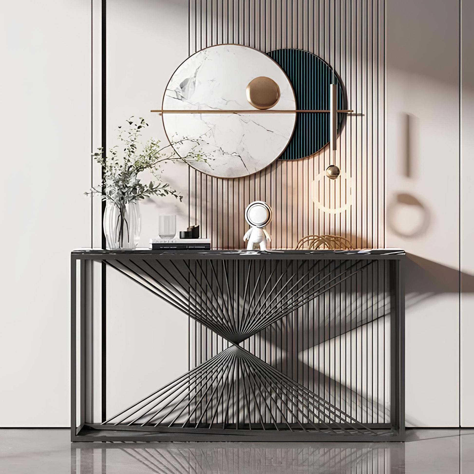 Italian Style Luxurious Rectangular Console Table - Homevalley.co.uk