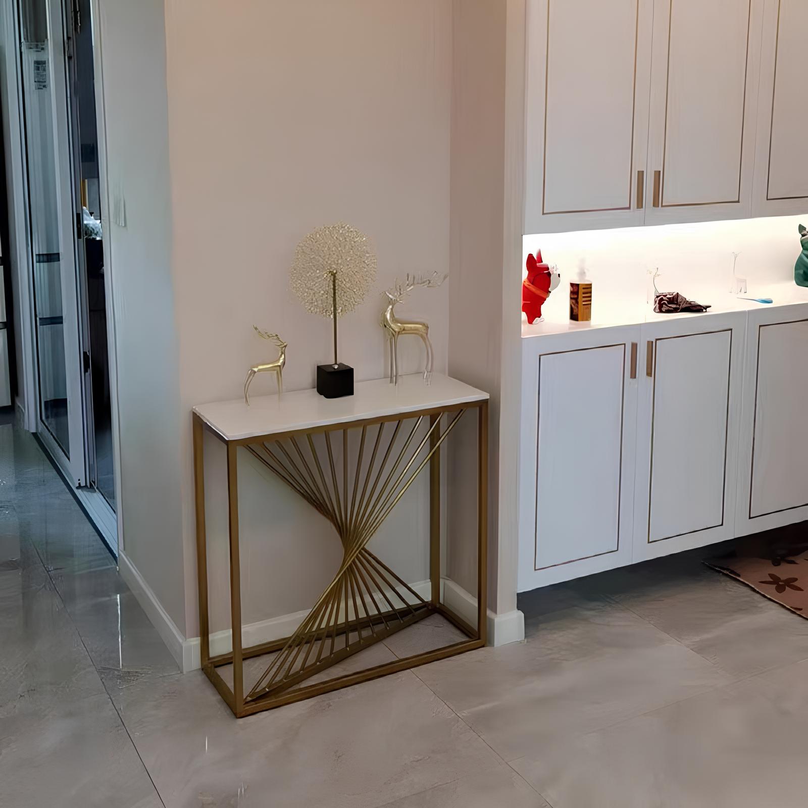 Italian Style Luxurious Rectangular Console Table - Homevalley.co.uk