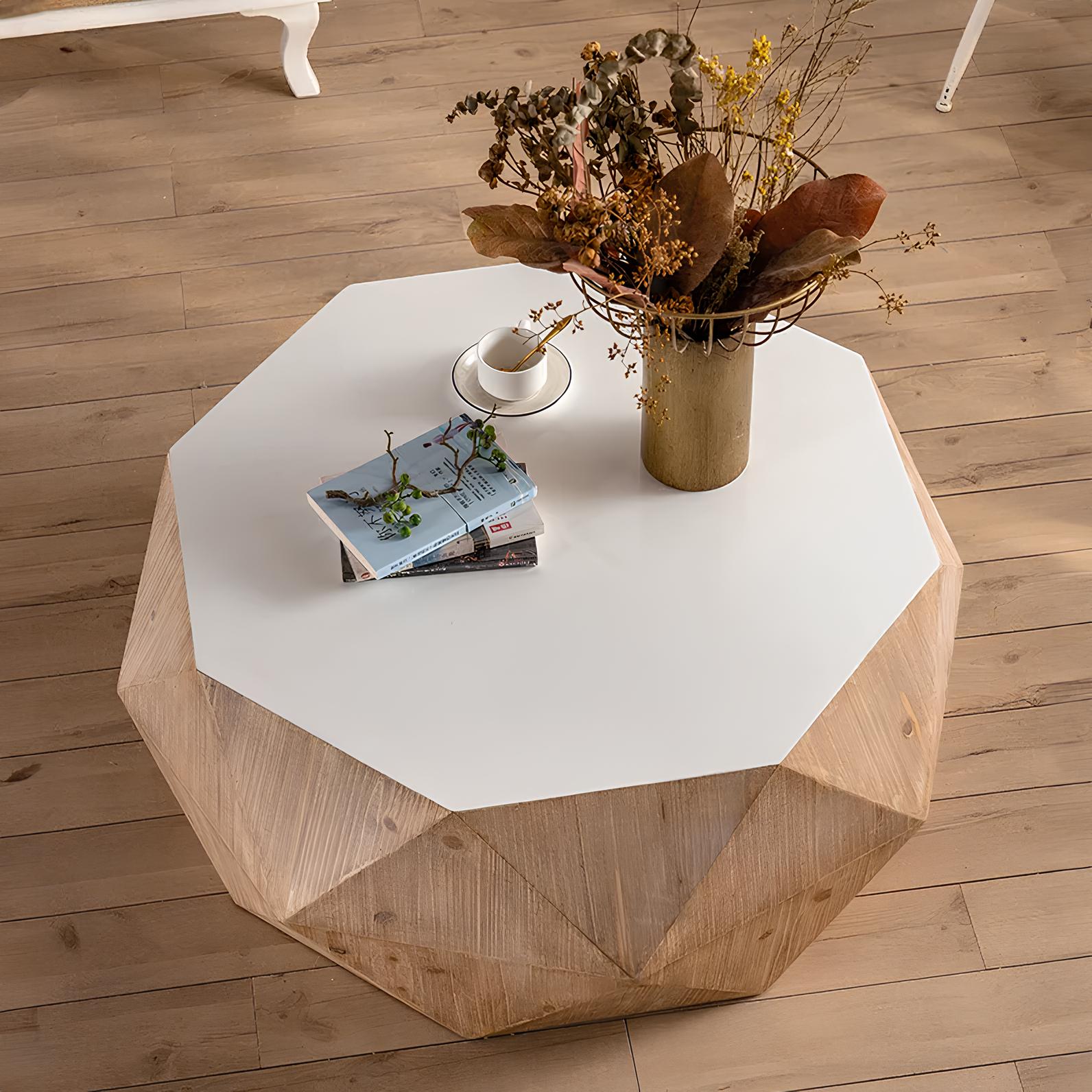 Japanese Style Solid Wood Coffee Table - Homevalley.co.uk