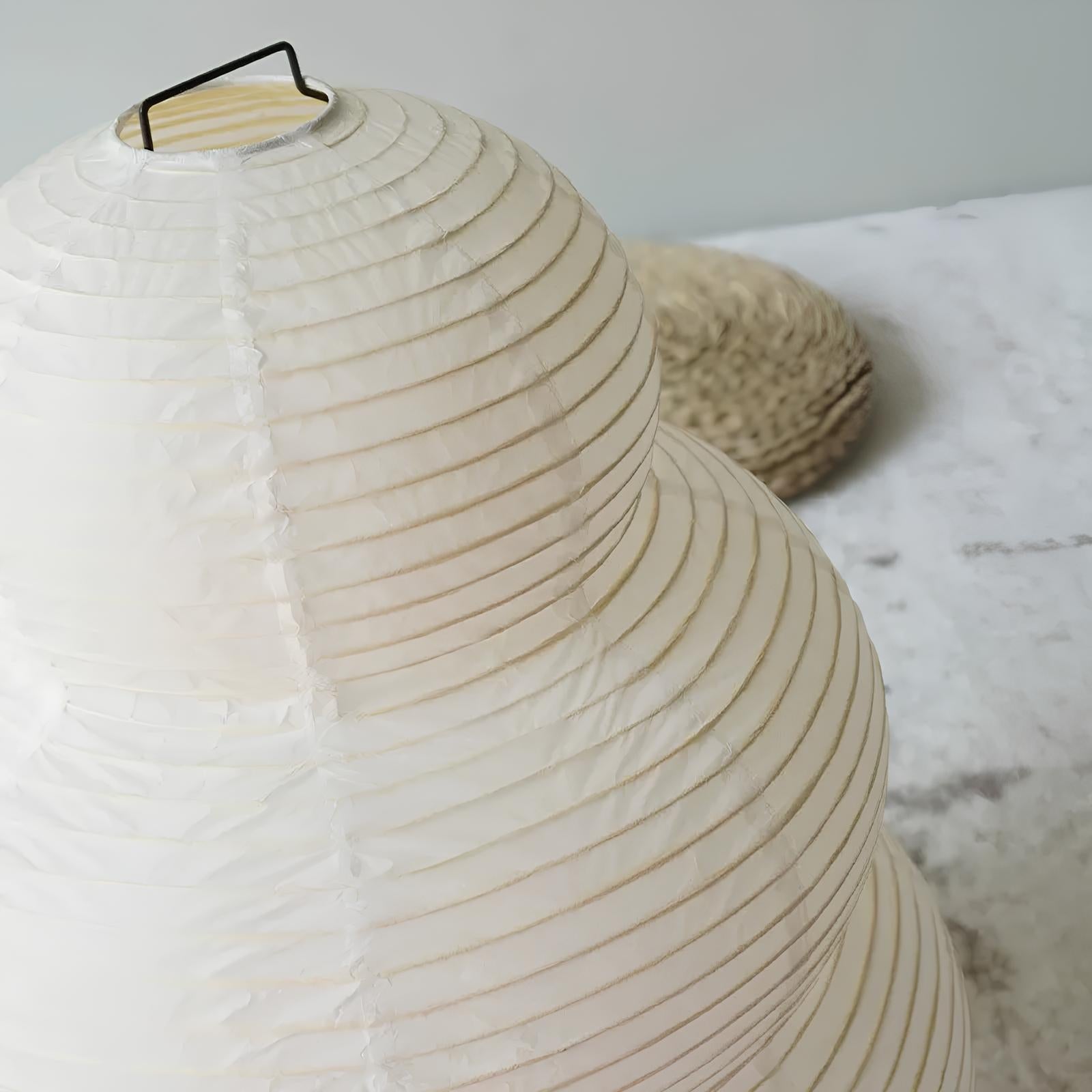 Japanese Wabi-sabi Tripod Floor Lamp Bedroom White Rice Paper Table Lamp - Homevalley.co.uk