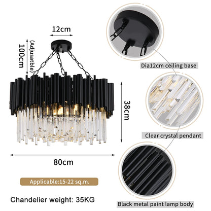 K9 Crystal Luxury LED Chandelier - Homevalley.co.uk