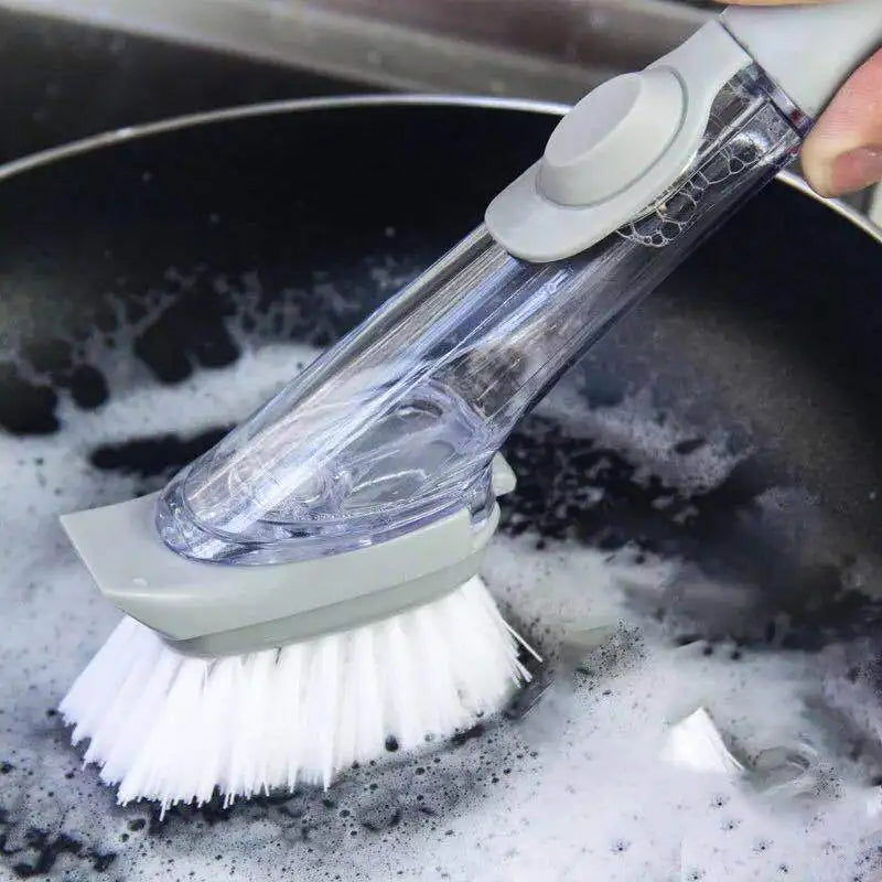 Kitchen Cleaning Brush with Replaceable Brush Sponge - Homevalley.co.uk