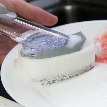 Kitchen Cleaning Brush with Replaceable Brush Sponge - Homevalley.co.uk