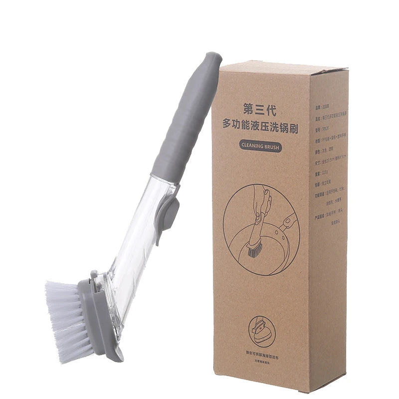 Kitchen Cleaning Brush with Replaceable Brush Sponge - Homevalley.co.uk