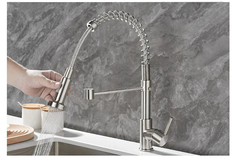 Kitchen Faucet, Stream Sprayer Nozzle, 360 Degree Rotation - Homevalley.co.uk