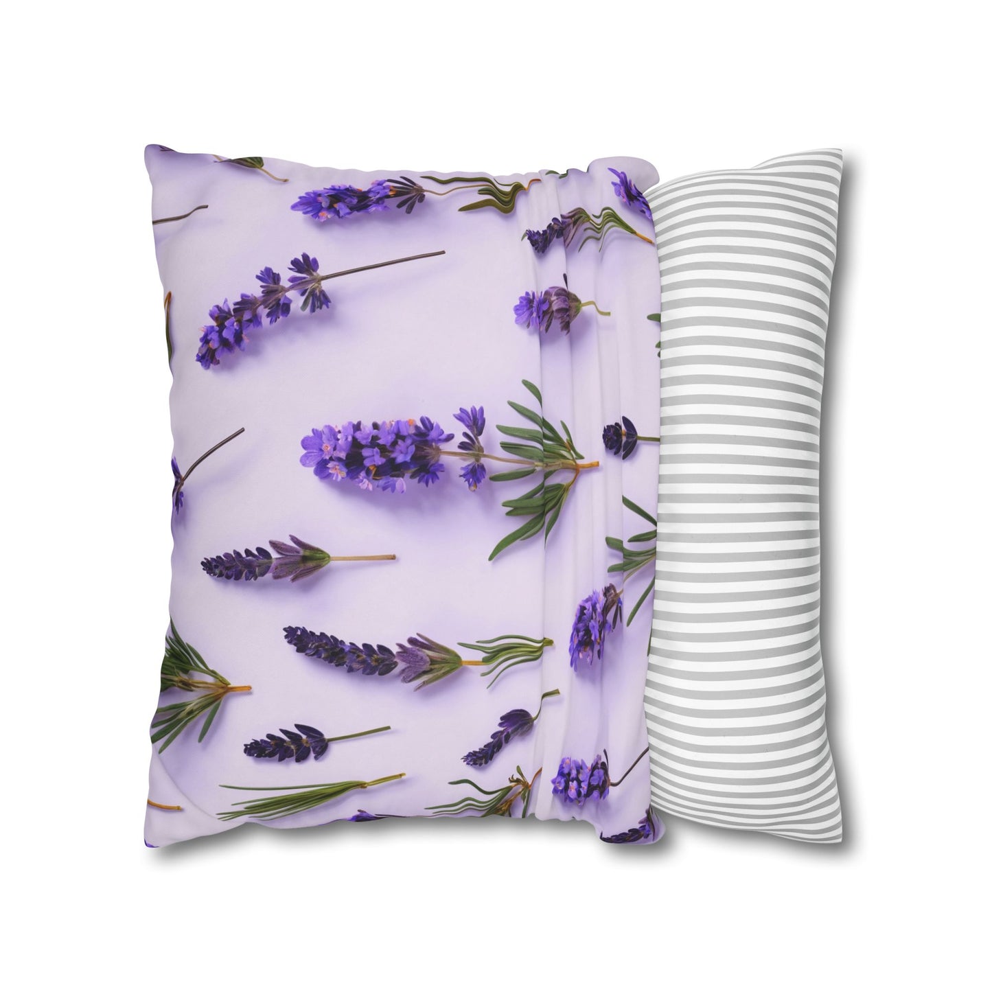Lavender Flowers Cushion Cover, Lilac Flowers Cushion Cover, Floral Pillow, Botanical Pillow - Homevalley.co.uk