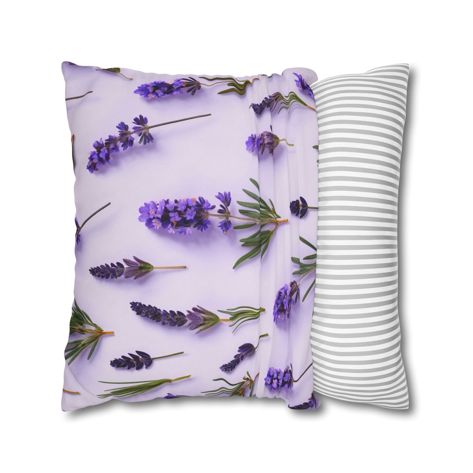 Lavender Flowers Cushion Cover, Lilac Flowers Cushion Cover, Floral Pillow, Botanical Pillow - Homevalley.co.uk