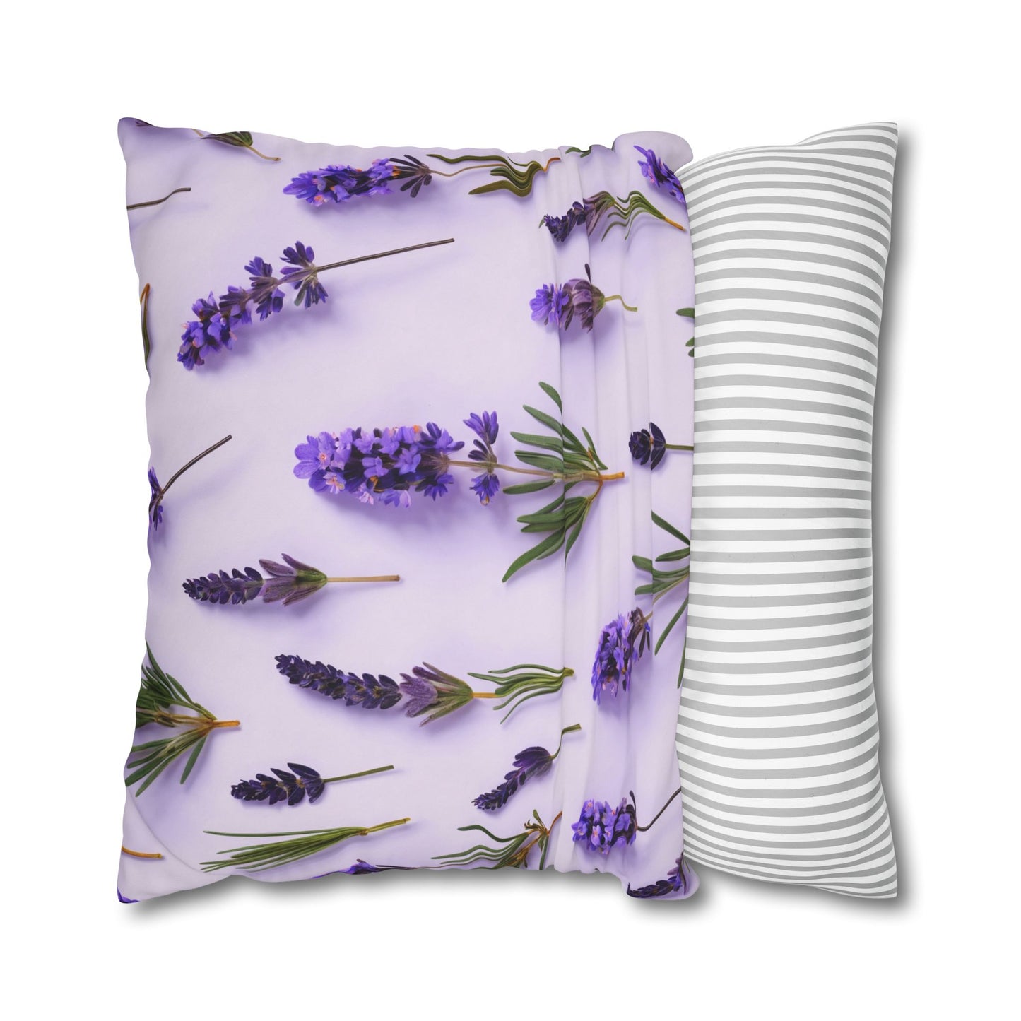 Lavender Flowers Cushion Cover, Lilac Flowers Cushion Cover, Floral Pillow, Botanical Pillow - Homevalley.co.uk