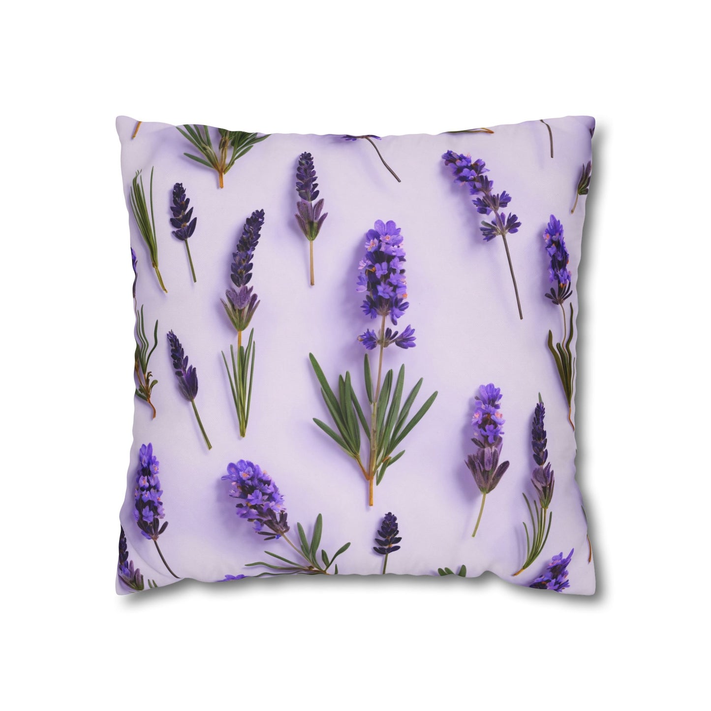 Lavender Flowers Cushion Cover, Lilac Flowers Cushion Cover, Floral Pillow, Botanical Pillow - Homevalley.co.uk