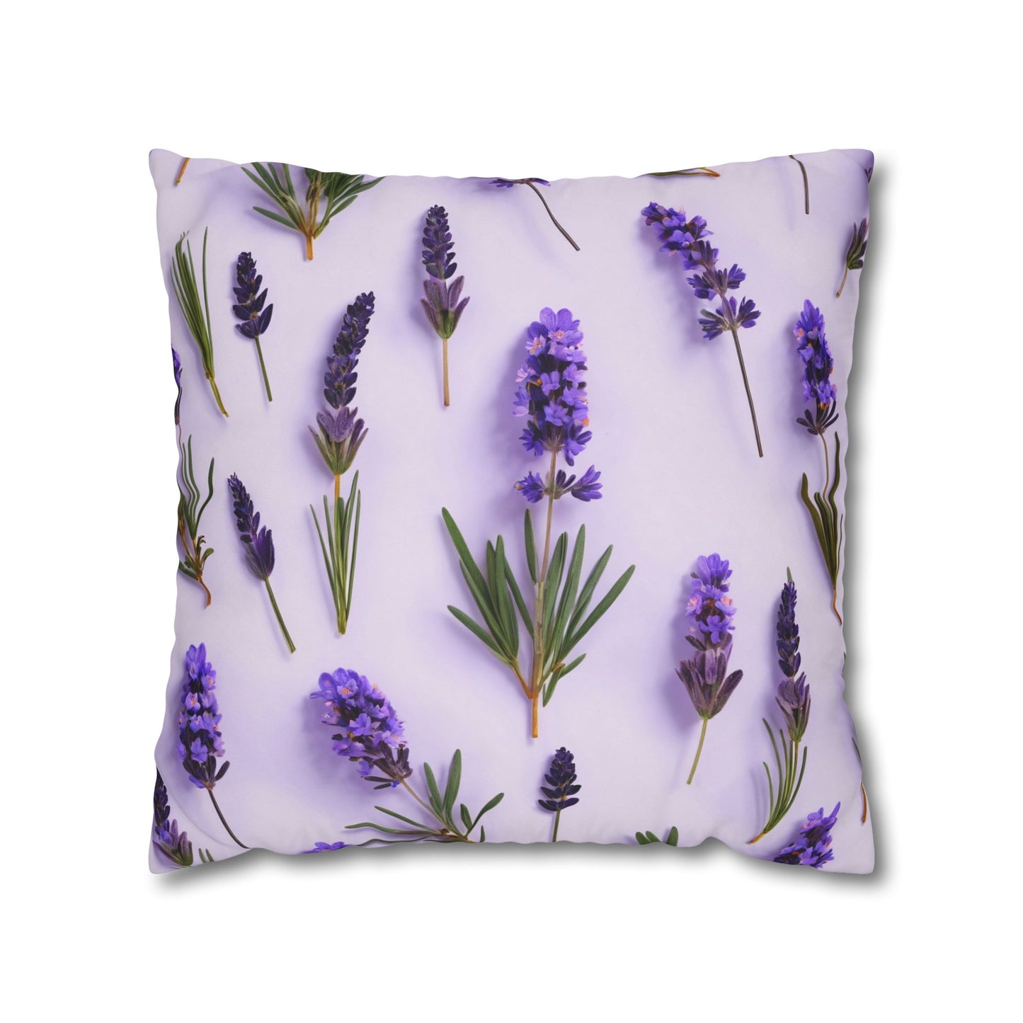 Lavender Flowers Cushion Cover, Lilac Flowers Cushion Cover, Floral Pillow, Botanical Pillow - Homevalley.co.uk
