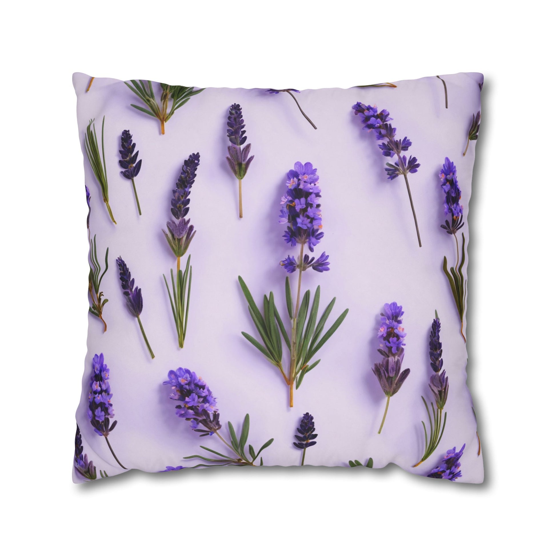 Lavender Flowers Cushion Cover, Lilac Flowers Cushion Cover, Floral Pillow, Botanical Pillow - Homevalley.co.uk