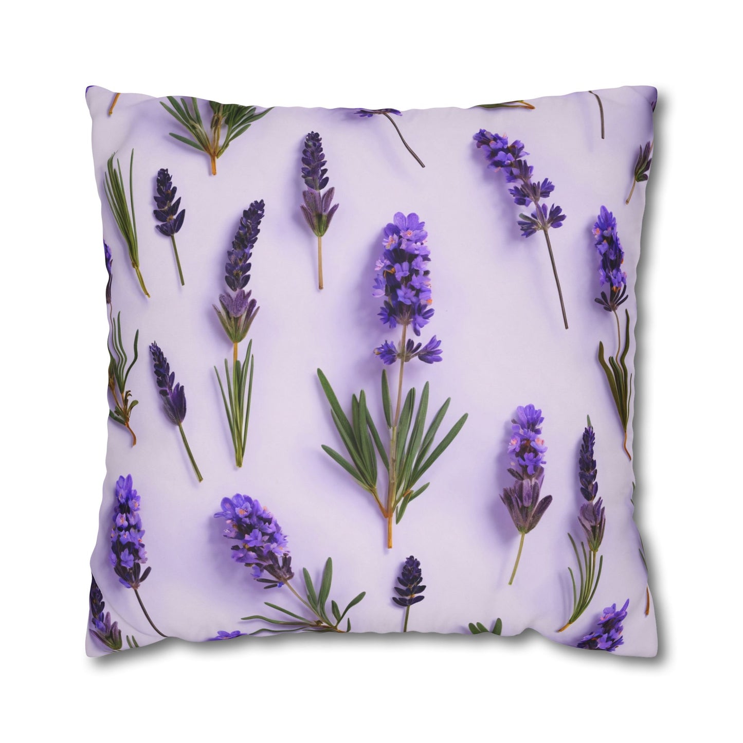 Lavender Flowers Cushion Cover, Lilac Flowers Cushion Cover, Floral Pillow, Botanical Pillow - Homevalley.co.uk