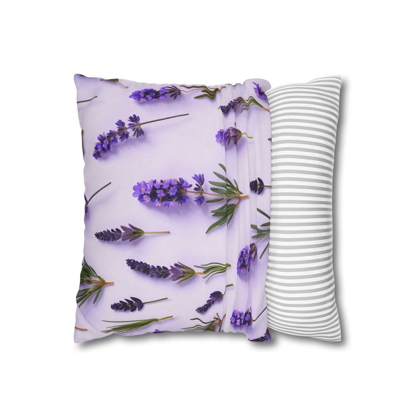 Lavender Flowers Cushion Cover, Lilac Flowers Cushion Cover, Floral Pillow, Botanical Pillow - Homevalley.co.uk