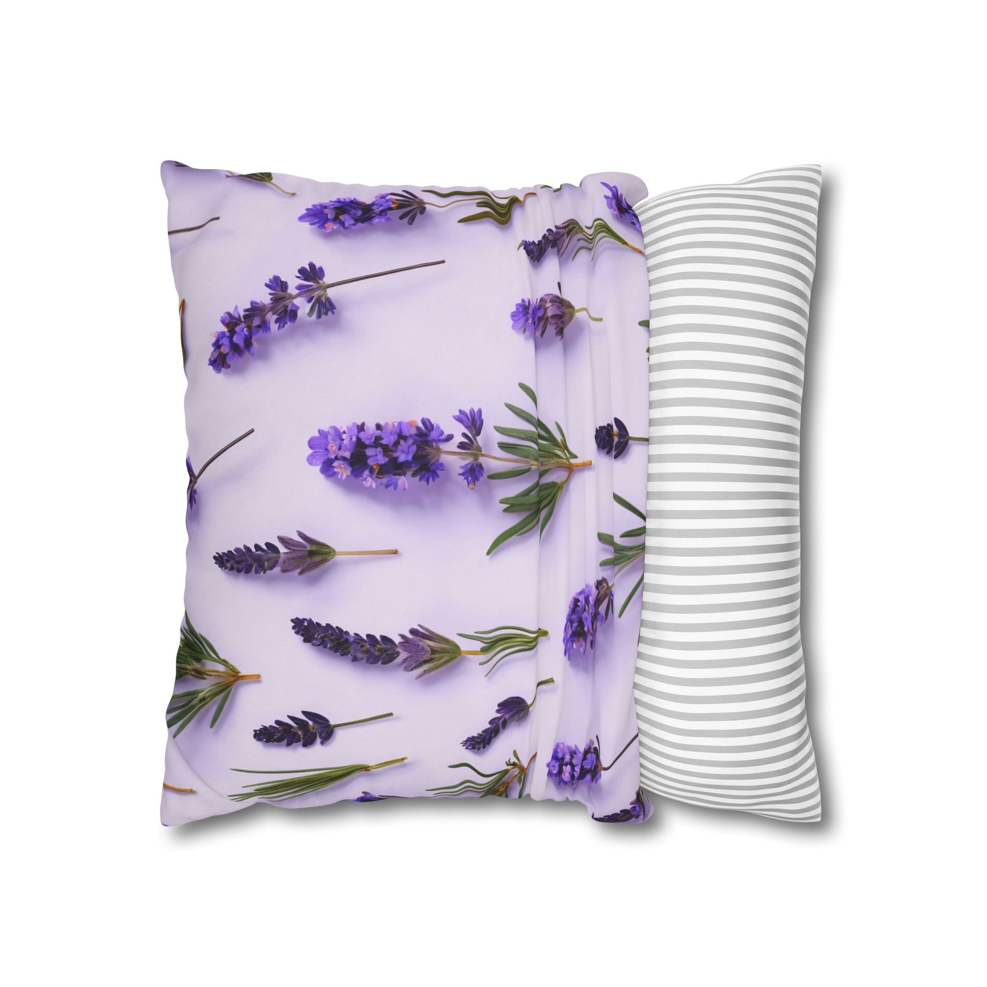 Lavender Flowers Cushion Cover, Lilac Flowers Cushion Cover, Floral Pillow, Botanical Pillow - Homevalley.co.uk