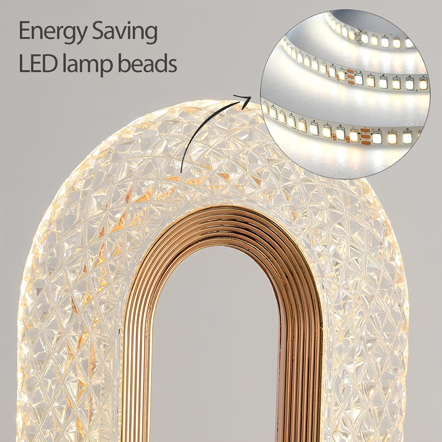 LED Crystal Table Lamp - Homevalley.co.uk