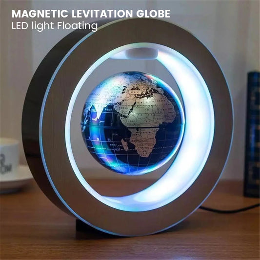 LED Levitating Floating Rotating Levitating Magnetic Globe 17.5x17.5x4.5cm - Homevalley.co.uk