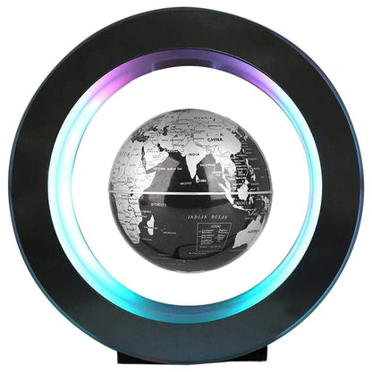 LED Levitating Floating Rotating Levitating Magnetic Globe 17.5x17.5x4.5cm - Homevalley.co.uk