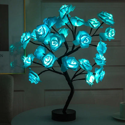 LED Rose Flower Tree Table Lamp - Homevalley.co.uk