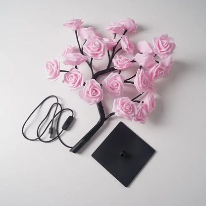 LED Rose Flower Tree Table Lamp - Homevalley.co.uk