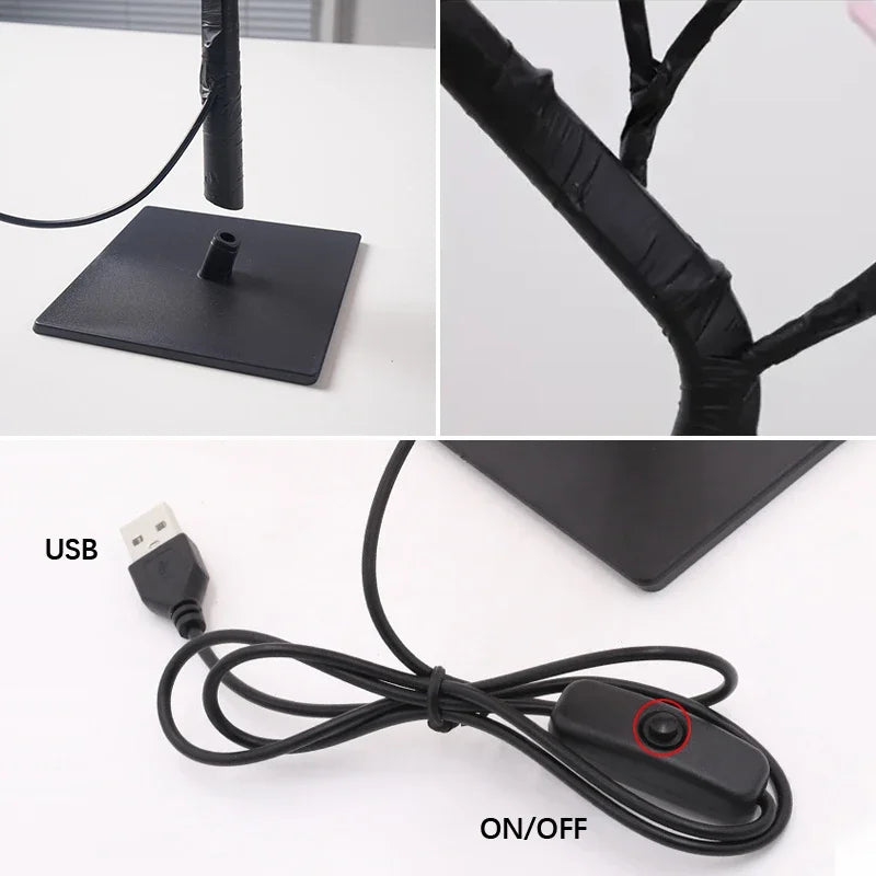LED Rose Flower Tree Table Lamp - Homevalley.co.uk