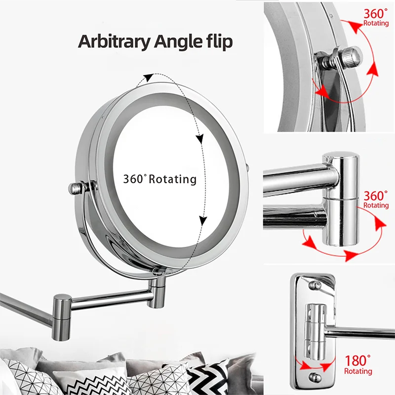 LED Smart Magnifying Bathroom Mirror - Homevalley.co.uk