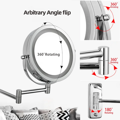 LED Smart Magnifying Bathroom Mirror - Homevalley.co.uk
