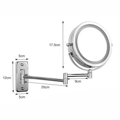 LED Smart Magnifying Bathroom Mirror - Homevalley.co.uk