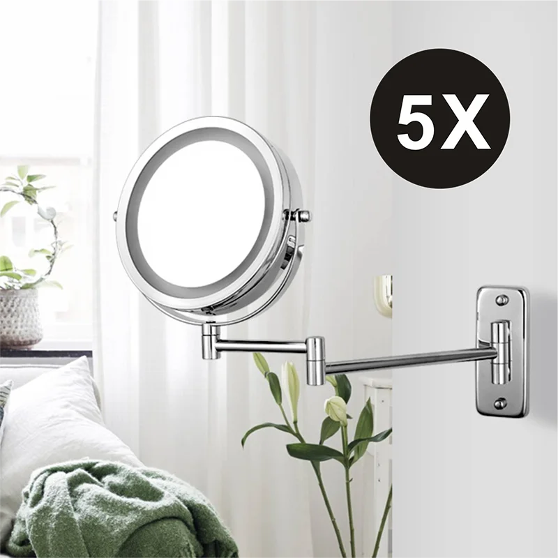 LED Smart Magnifying Bathroom Mirror - Homevalley.co.uk