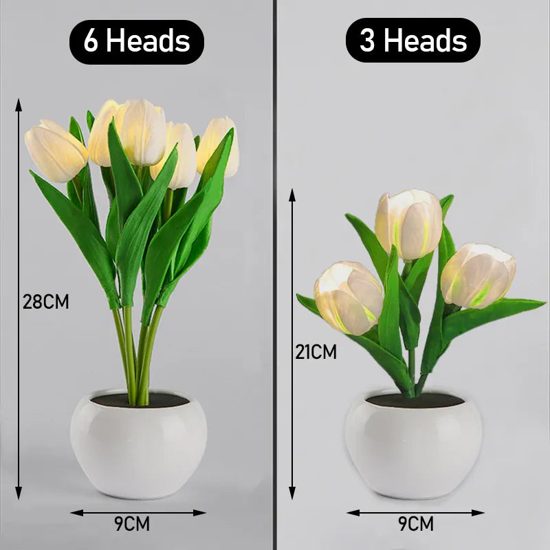 LED Tulip Night Light Table Bedside Lamp - Homevalley.co.uk