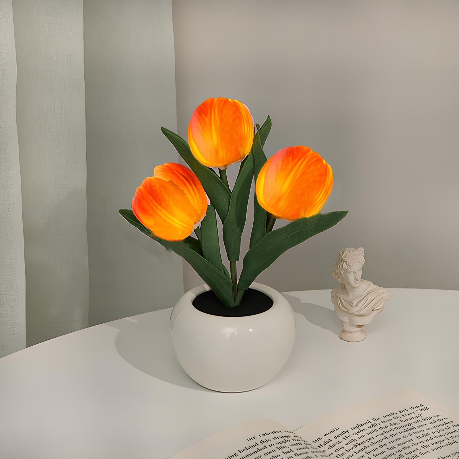 LED Tulip Night Light Table Bedside Lamp - Homevalley.co.uk