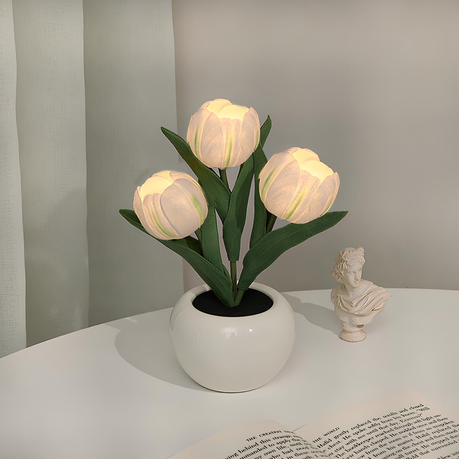 LED Tulip Night Light Table Bedside Lamp - Homevalley.co.uk