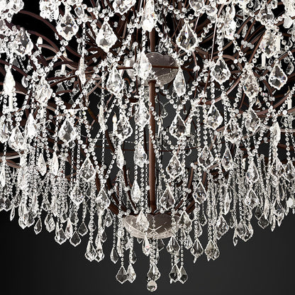 Lighthouse Style Candlestick Crystal Chandelier, 140 Lights - Homevalley.co.uk