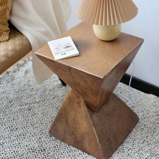 Lightweight Concrete Accent Bedside End Side Table - Homevalley.co.uk