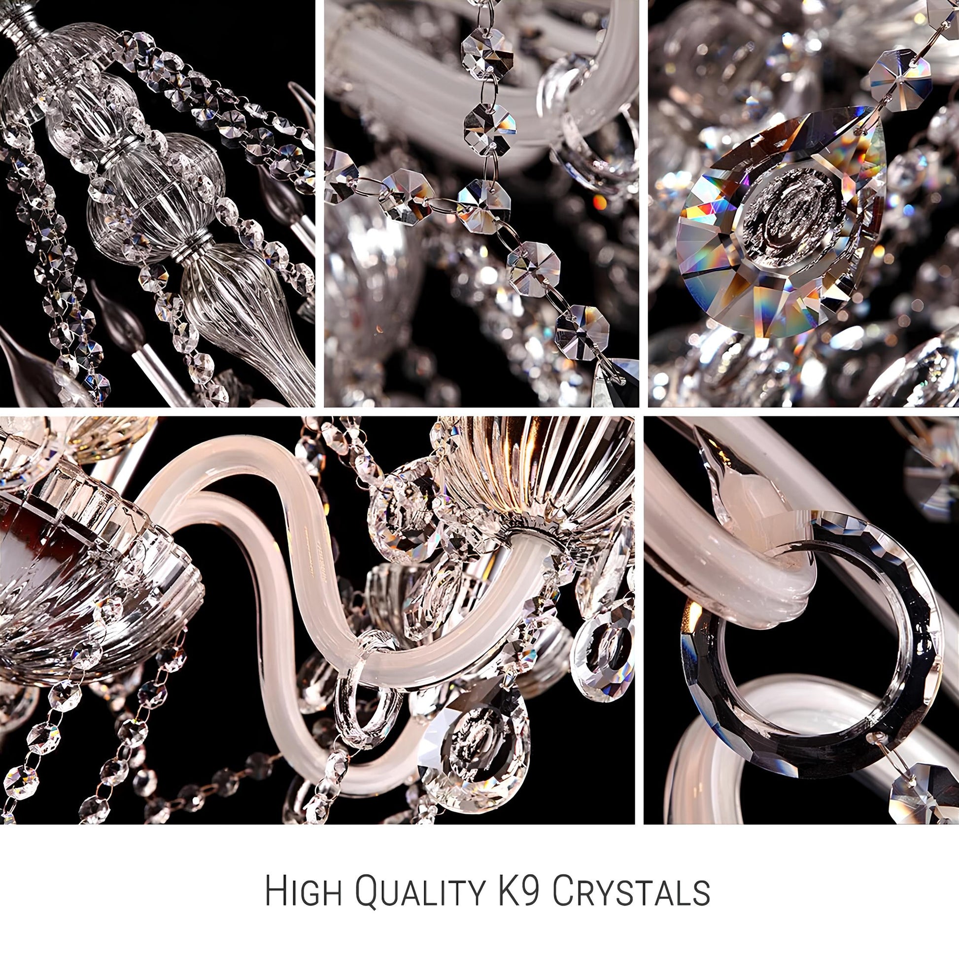 Long Crystal Chandelier - Homevalley.co.uk