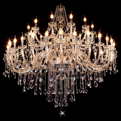 Long Crystal Chandelier - Homevalley.co.uk