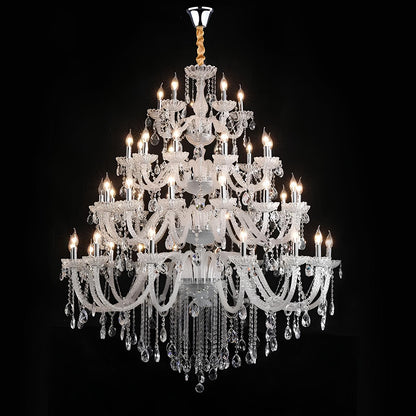 Long Crystal Chandelier - Homevalley.co.uk