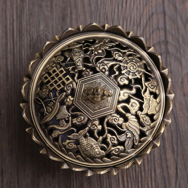 Lotus Incense Burner for Buddha Worship and Sandalwood Fragrance - Homevalley.co.uk