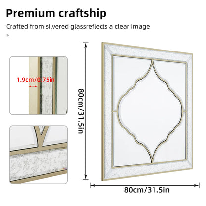 LUVODI Accented Wall Mounted Mirror - Homevalley.co.uk