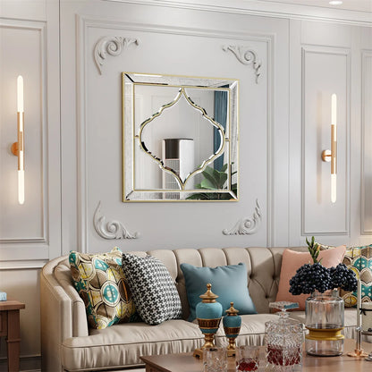 LUVODI Accented Wall Mounted Mirror - Homevalley.co.uk