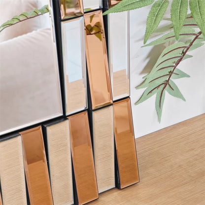 LUVODI Decorative 3D Beveled Edge Art Hanging Mirror - Homevalley.co.uk