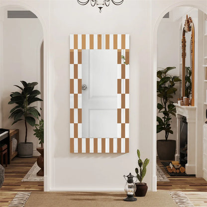 LUVODI Decorative 3D Beveled Edge Art Hanging Mirror - Homevalley.co.uk